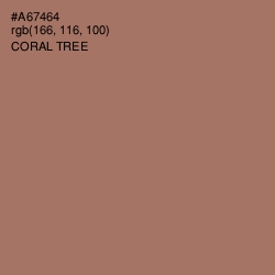 #A67464 - Coral Tree Color Image